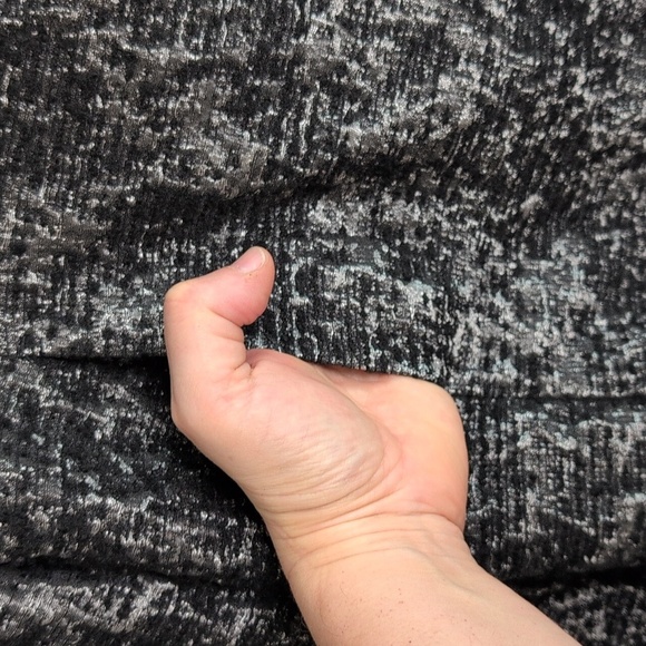 Eileen Fisher Metallic Open Front Blazer Jacket Black Silver Wool Blend XL - Picture 11 of 14